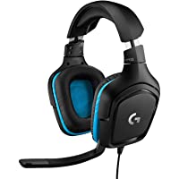 Logitech G432 Auriculares Gaming con Cable- Sonido 7.1 Surround- DTS Headphone:X 2.0- Transductores 50mm- USB y Jack…
